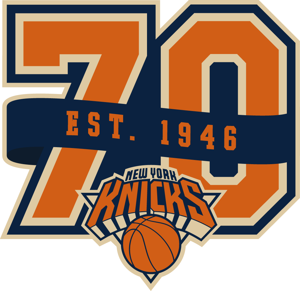 New York Knicks 2017 Anniversary Logo fabric transfer version 2